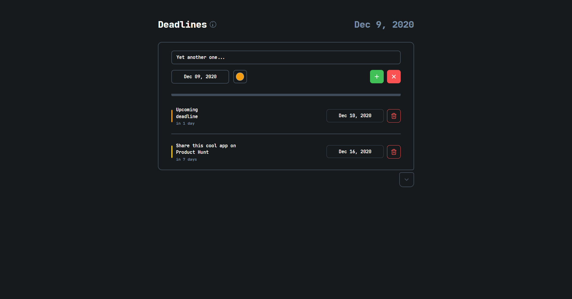 Deadlines gallery image