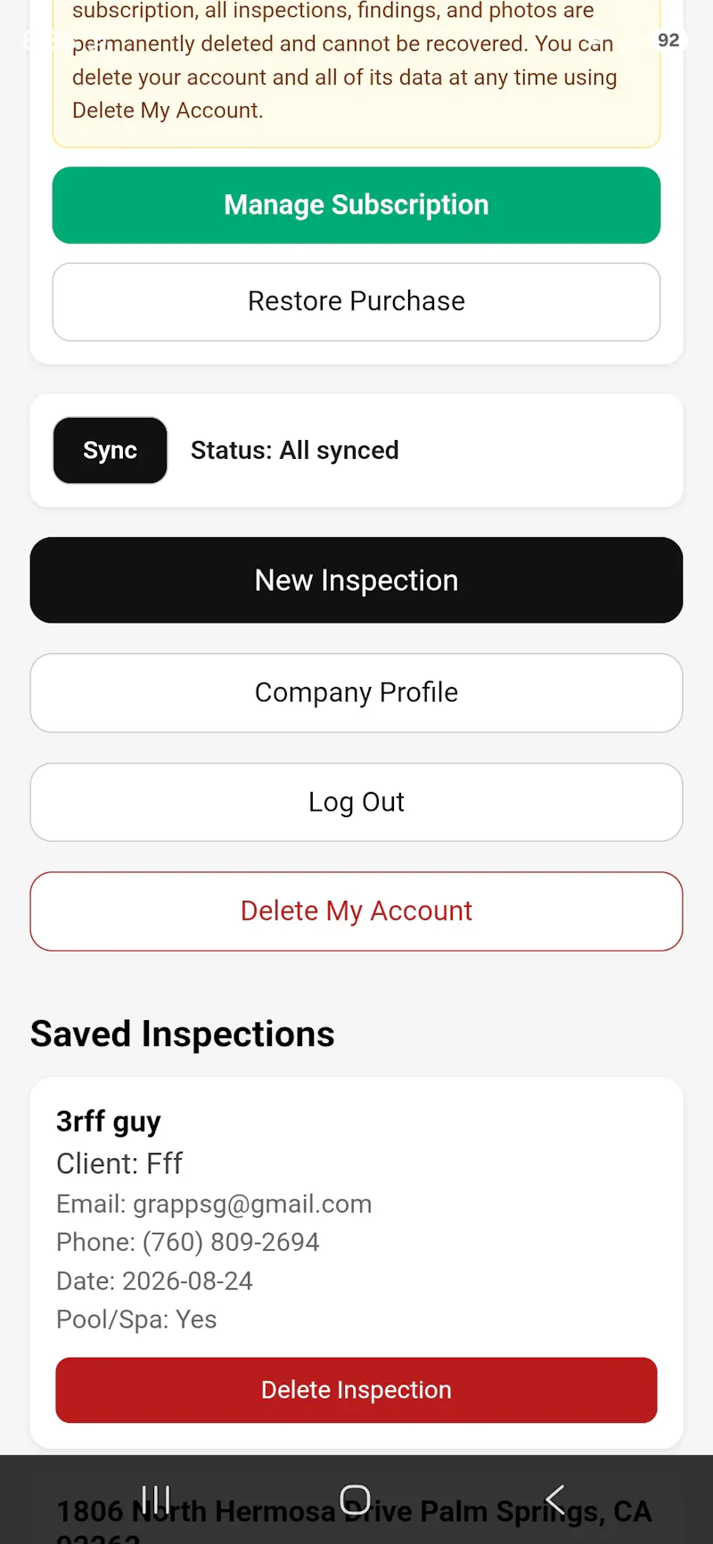 Semper Fi Home Inspection screenshot 1