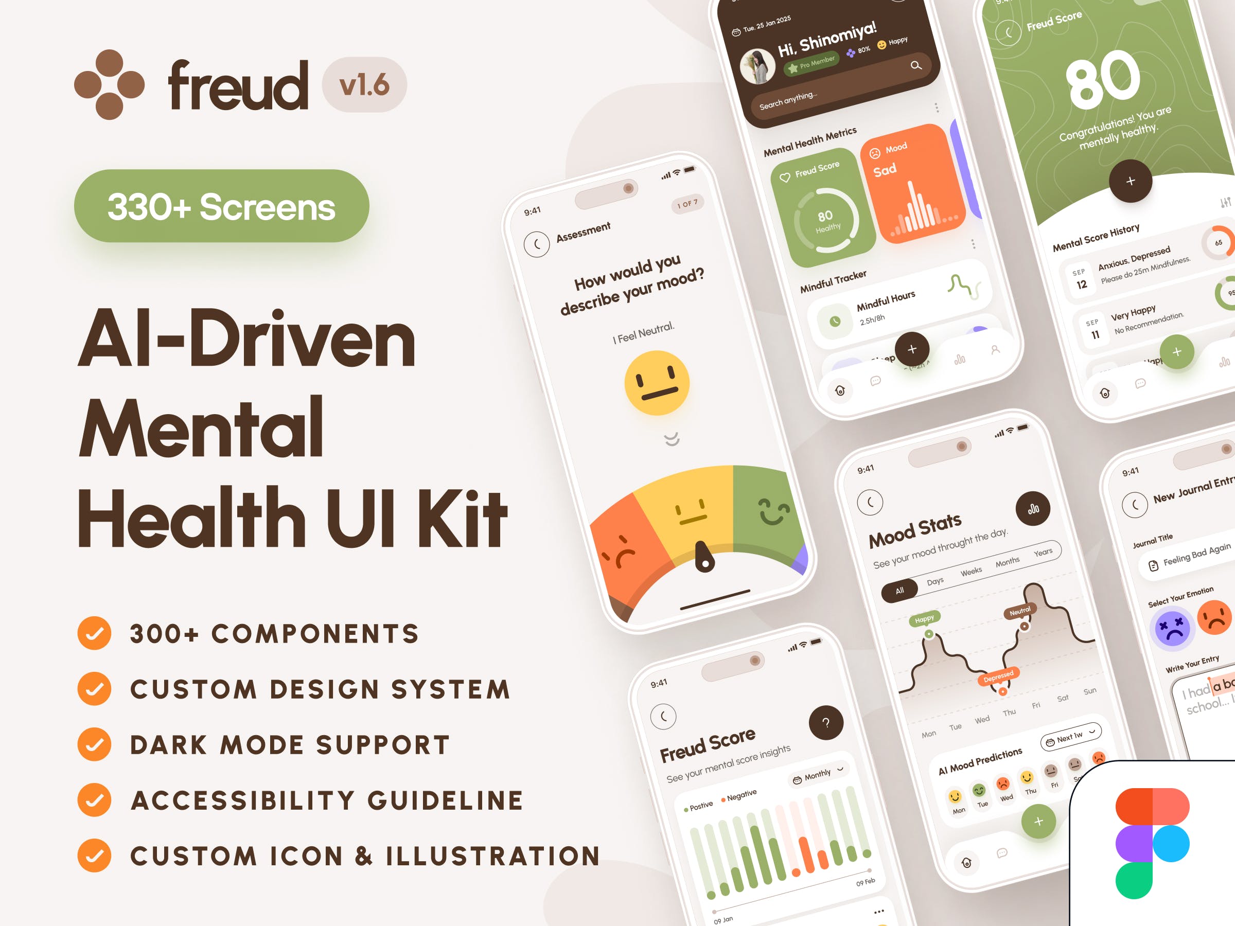 freud UI Kit: AI Mental Health App media 1