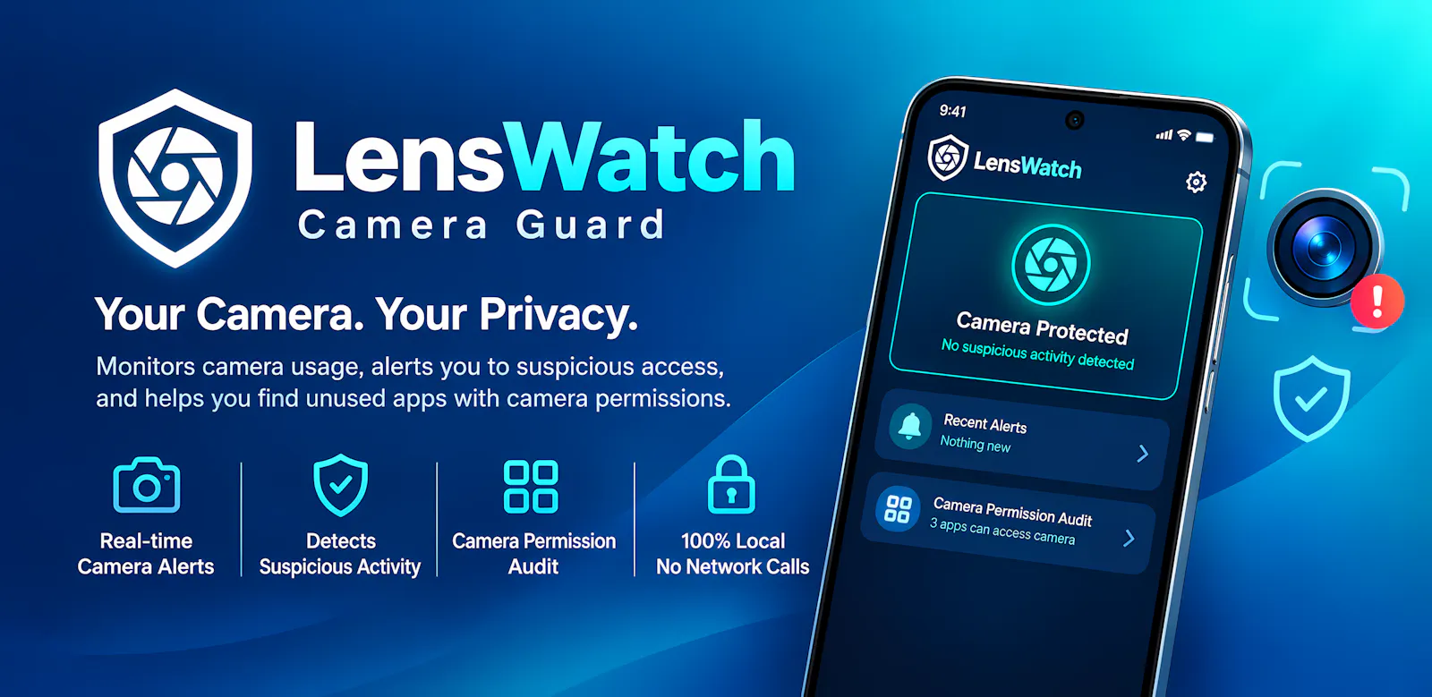 LensWatch: Your Camera Shield screenshot 2