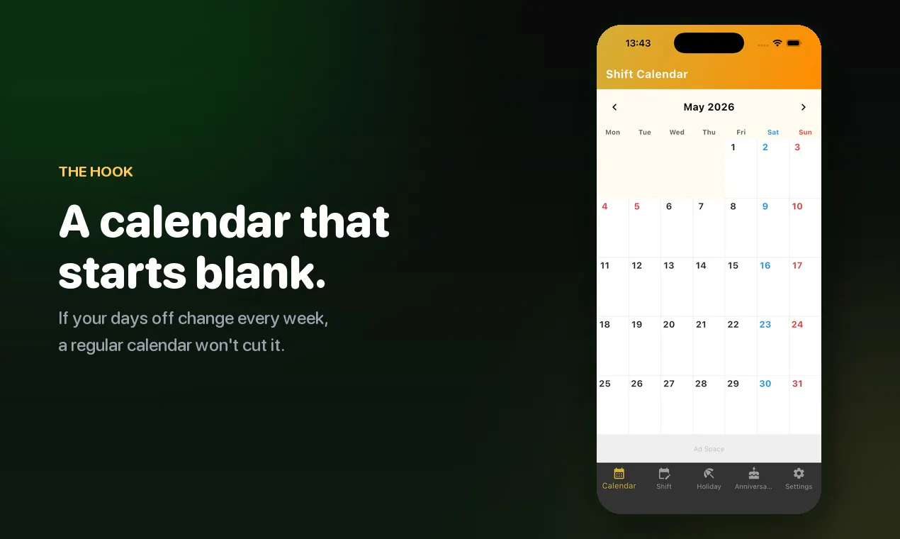 Shift Calendar & Alarm gallery image