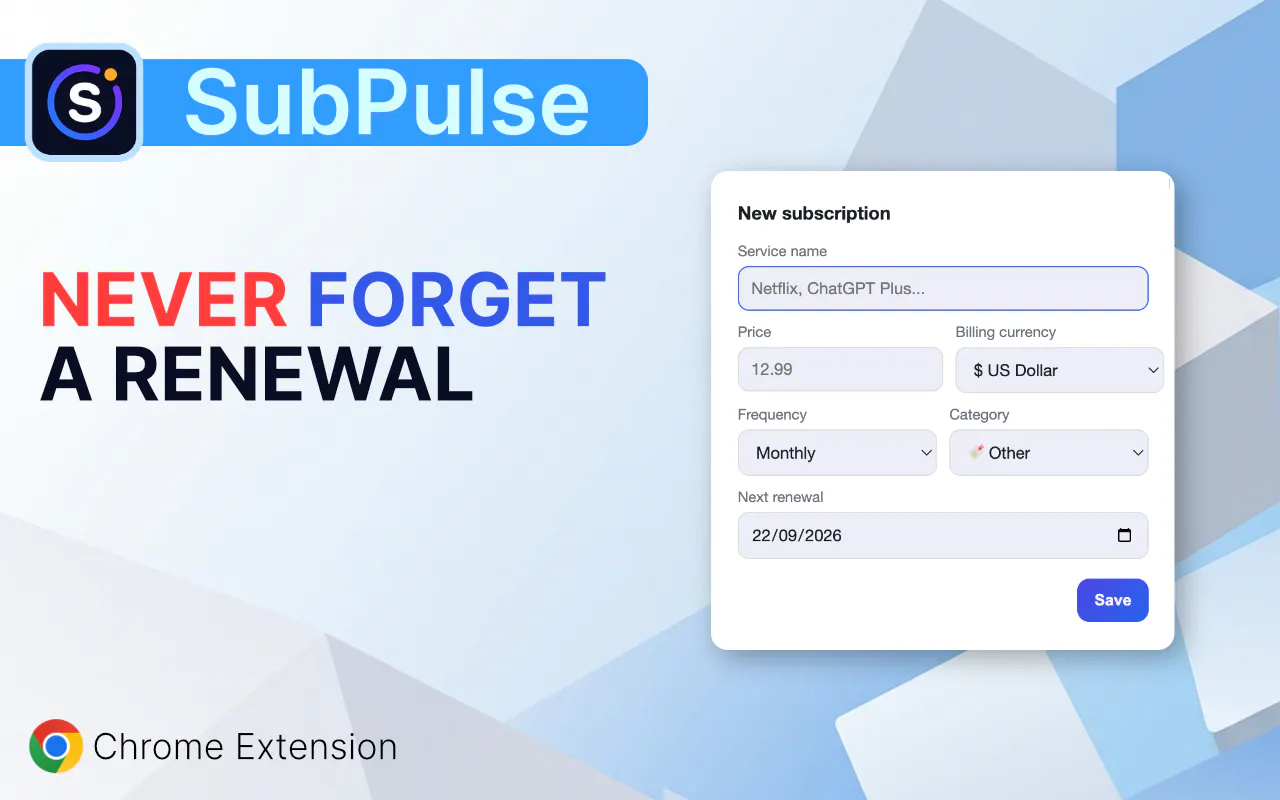 SubPulse -Subscription Tracker & Manager gallery image