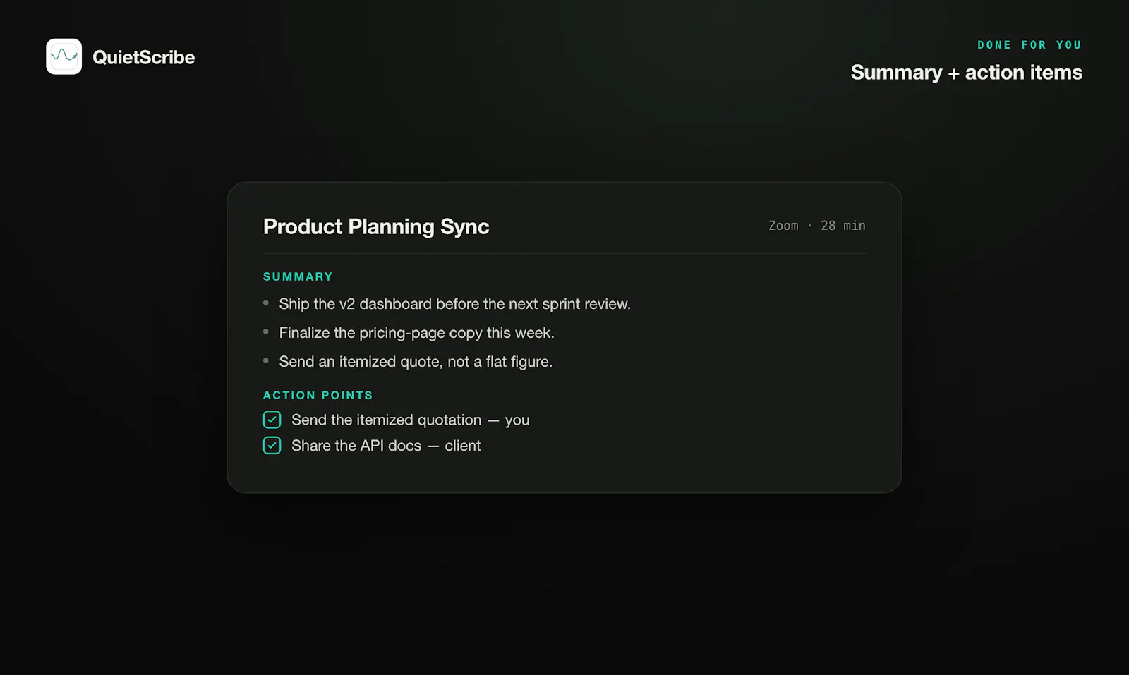 QuietScribe screenshot 5