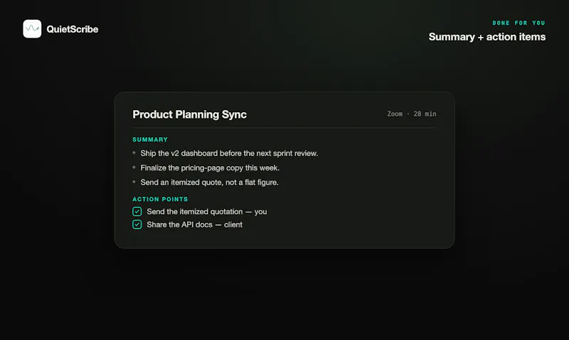 QuietScribe screenshot 5