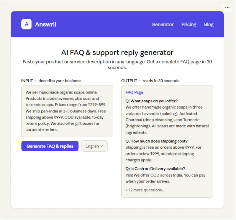 Answrii screenshot 1
