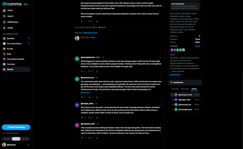 Comms. screenshot 6