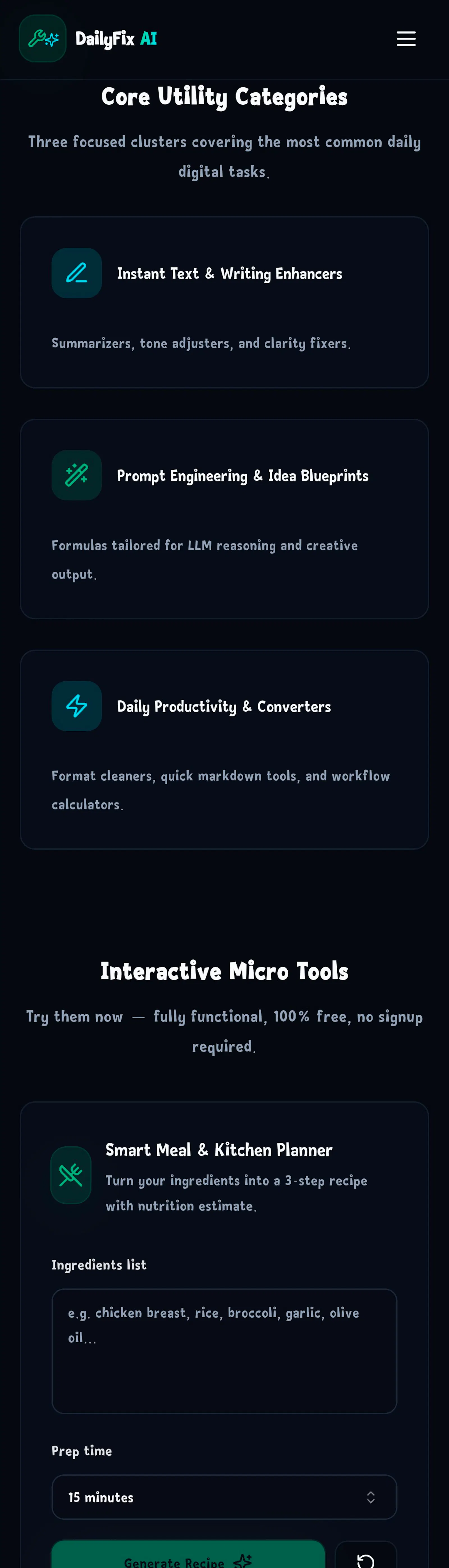 Dailyfix AI Tools screenshot 2