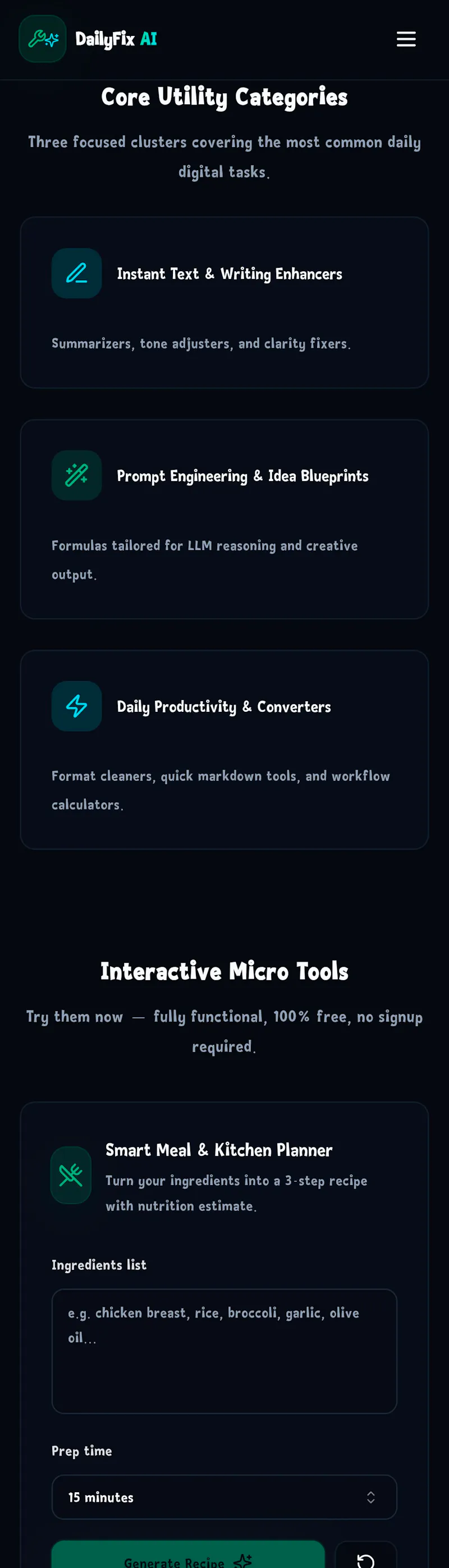 Dailyfix AI Tools screenshot 2
