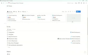 Task Manager Notion Template gallery image