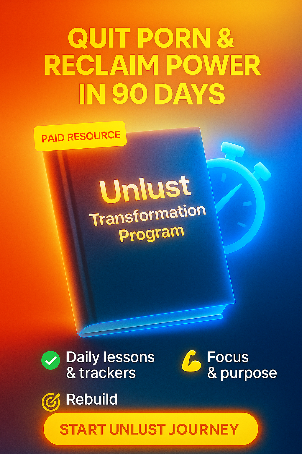 Unlust: Rewire Your Brain and Power - Main screenshot showing features and interface