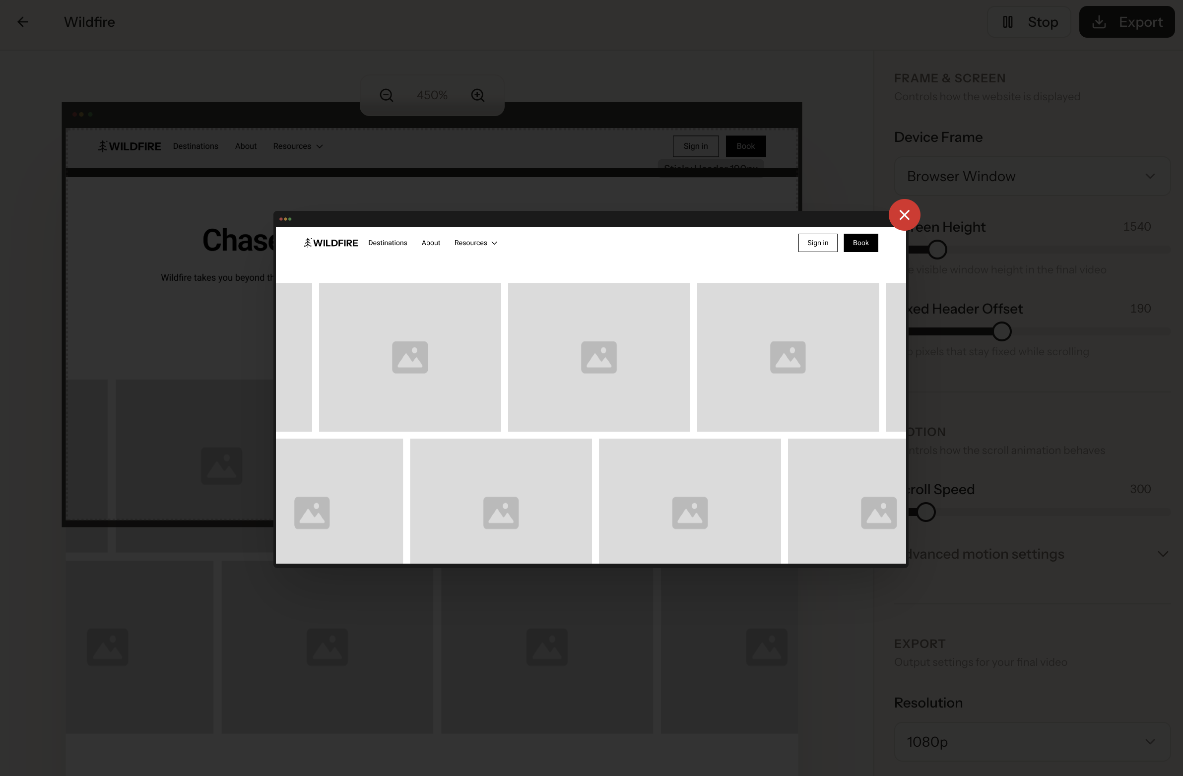 Scrollify — Turn screenshots into videos - Screenshot 3 showing product features and functionality