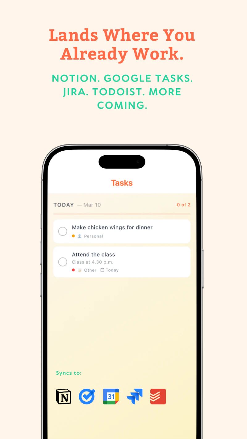 Blurts-Voice to Any Task App screenshot 5