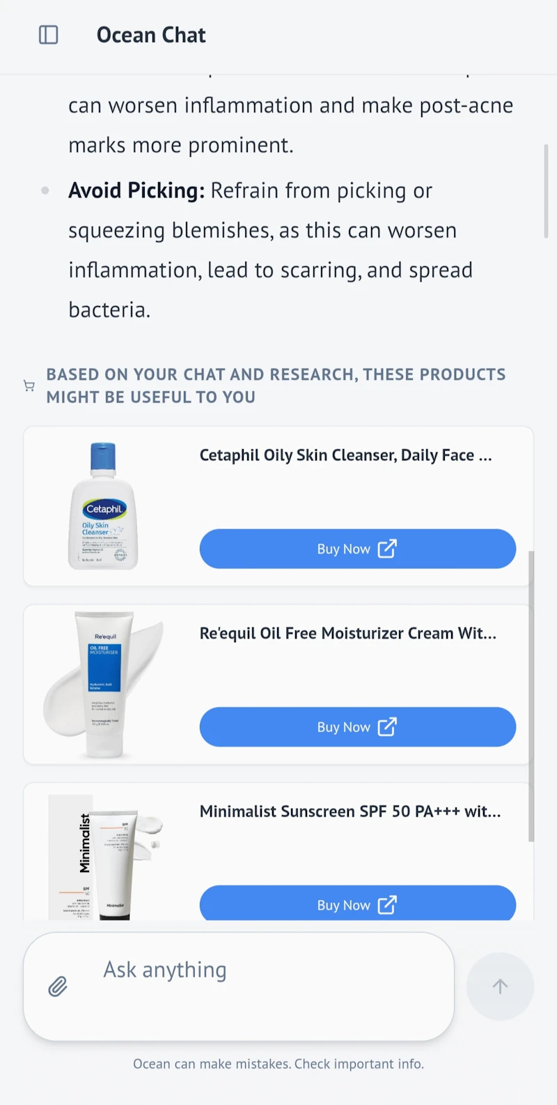 Ocean Chat - Chatgpt for Health screenshot 3