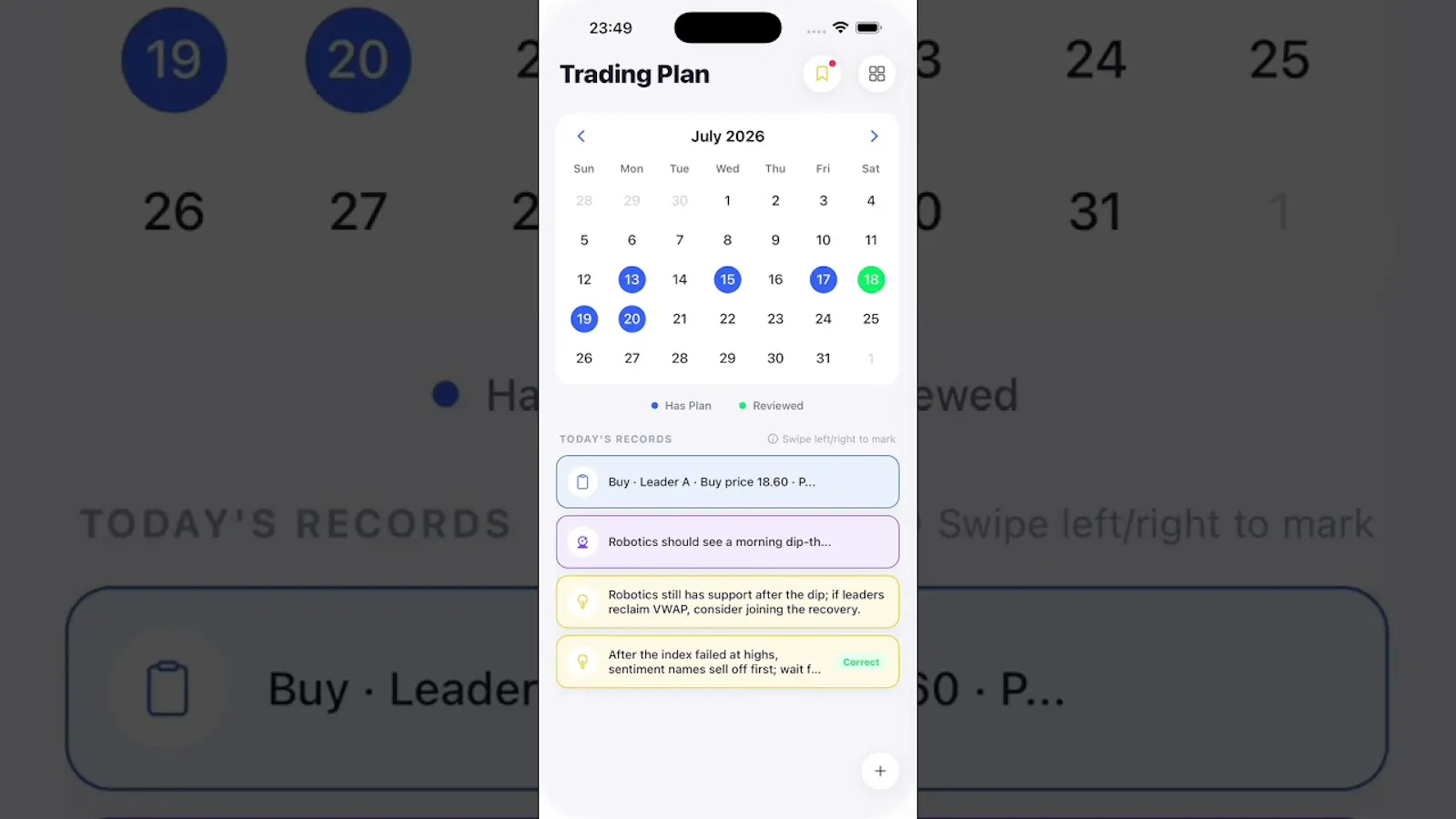 TradingPlan screenshot 1 (video preview)