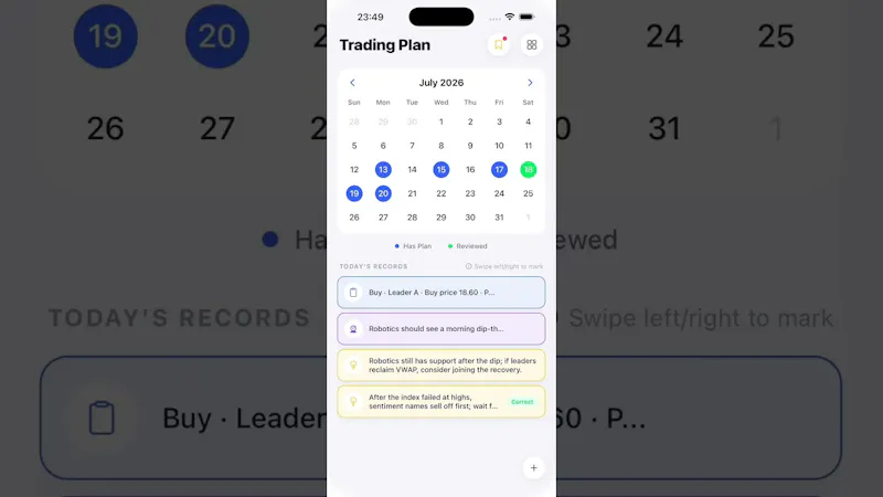 TradingPlan screenshot 1 (video preview)