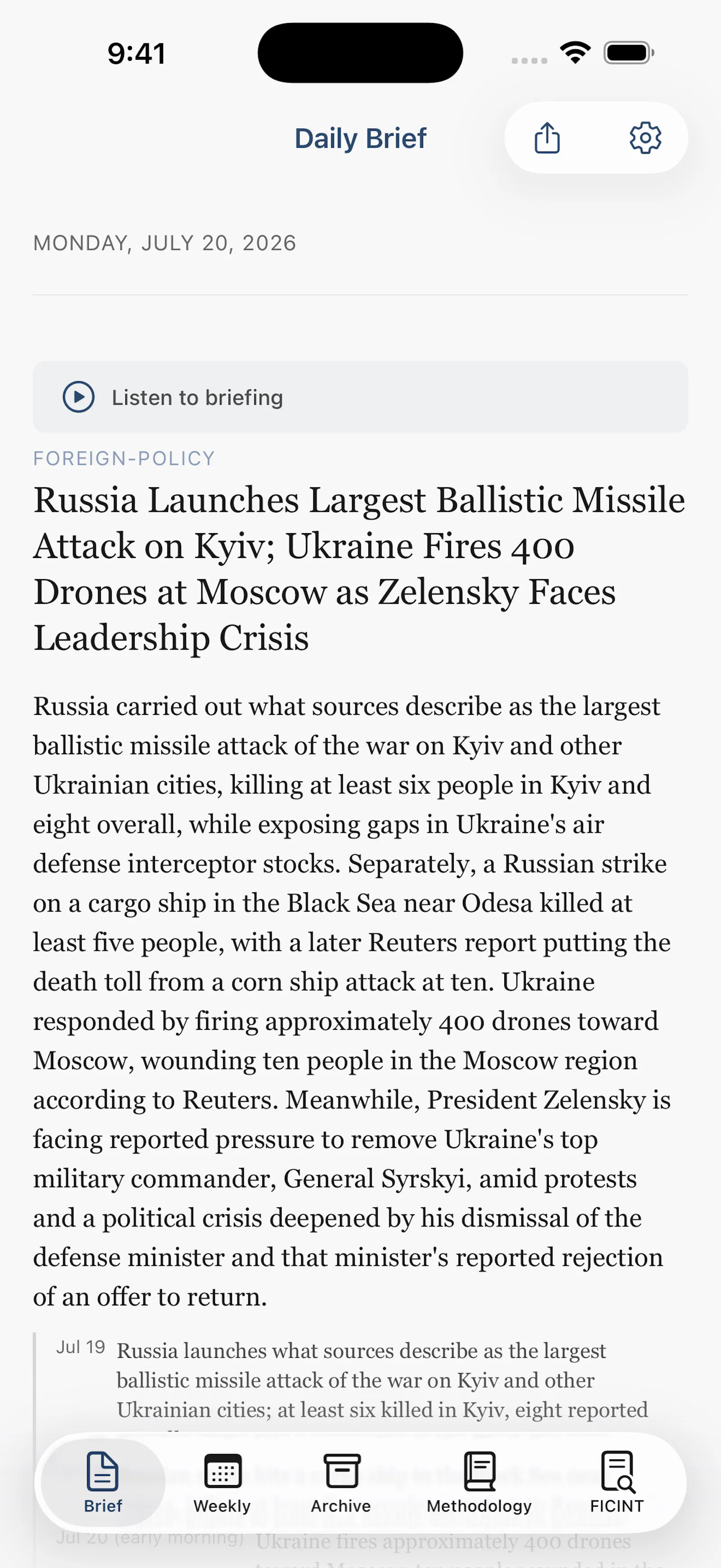 Citizen's Daily Brief screenshot 9