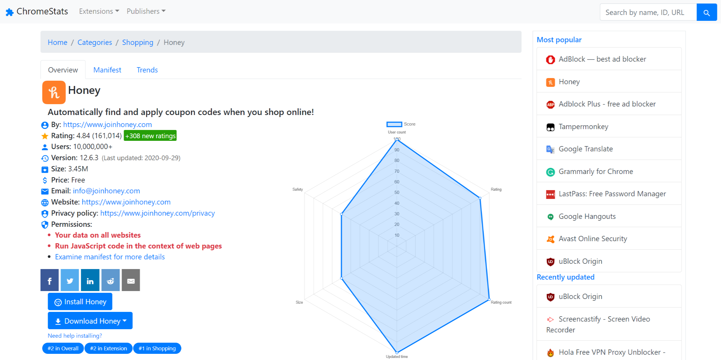 Chrome Stats gallery image
