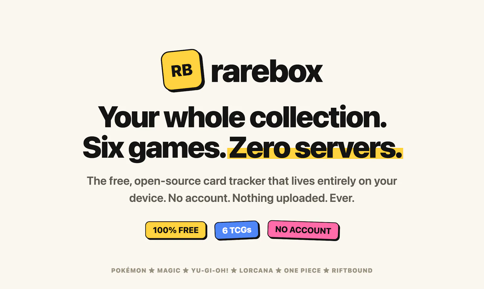 Rarebox screenshot 1