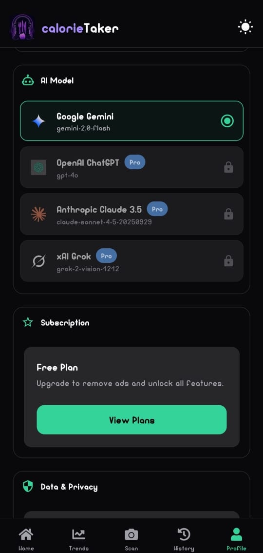 CalorieTaker — AI Nutrition gallery image