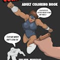 Comics-Inspired Adult Coloring Book