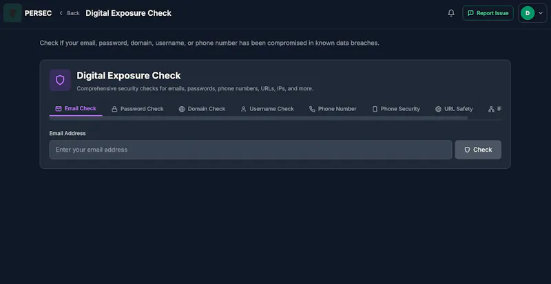 PERSEC screenshot 3
