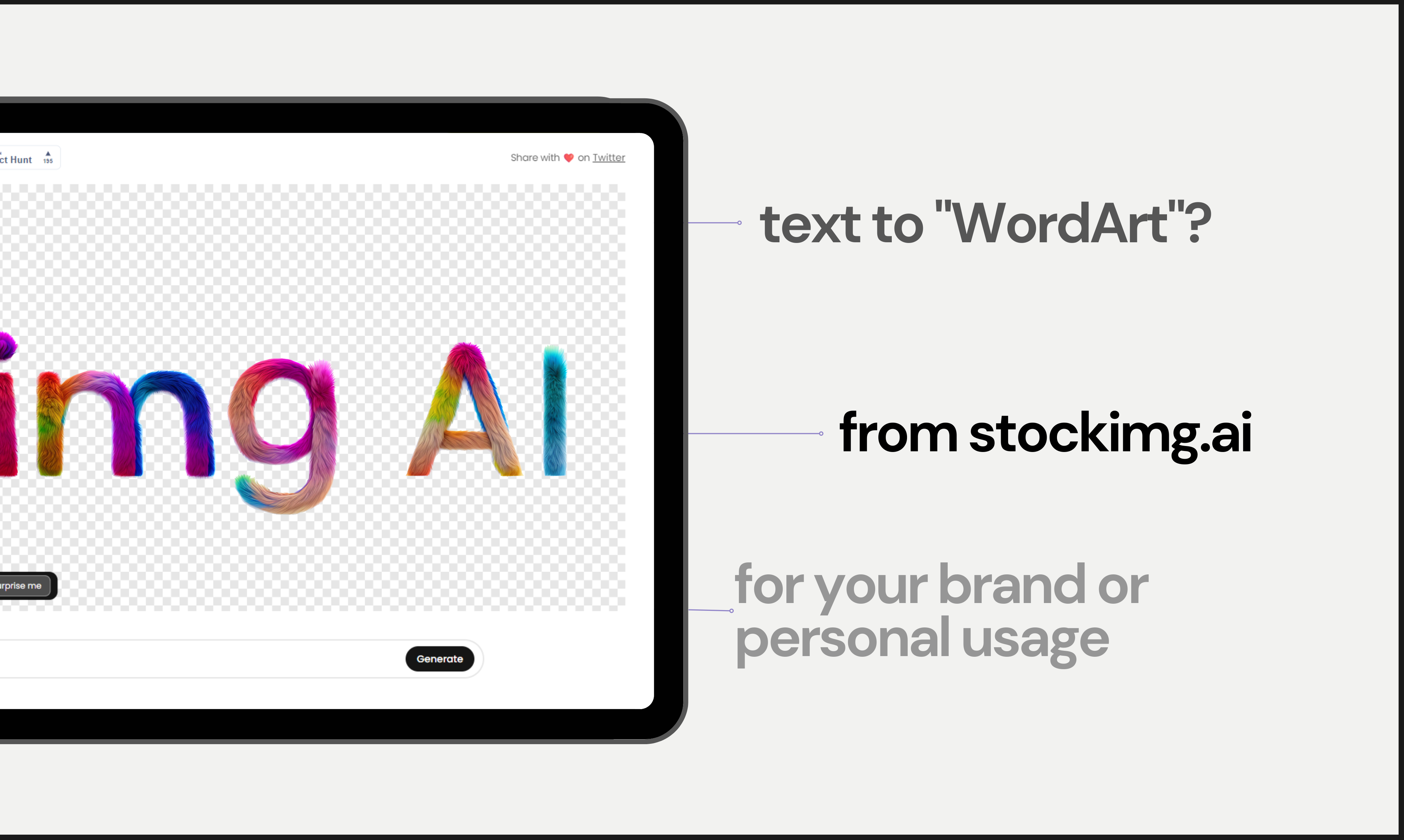 Mídia 2 de Estilos de texto da IA ​​por Stockimg ai