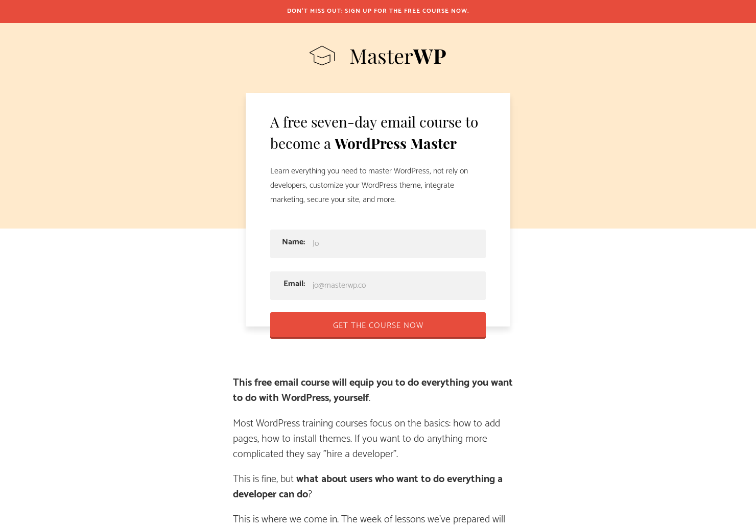 Become a WordPress Master gallery image