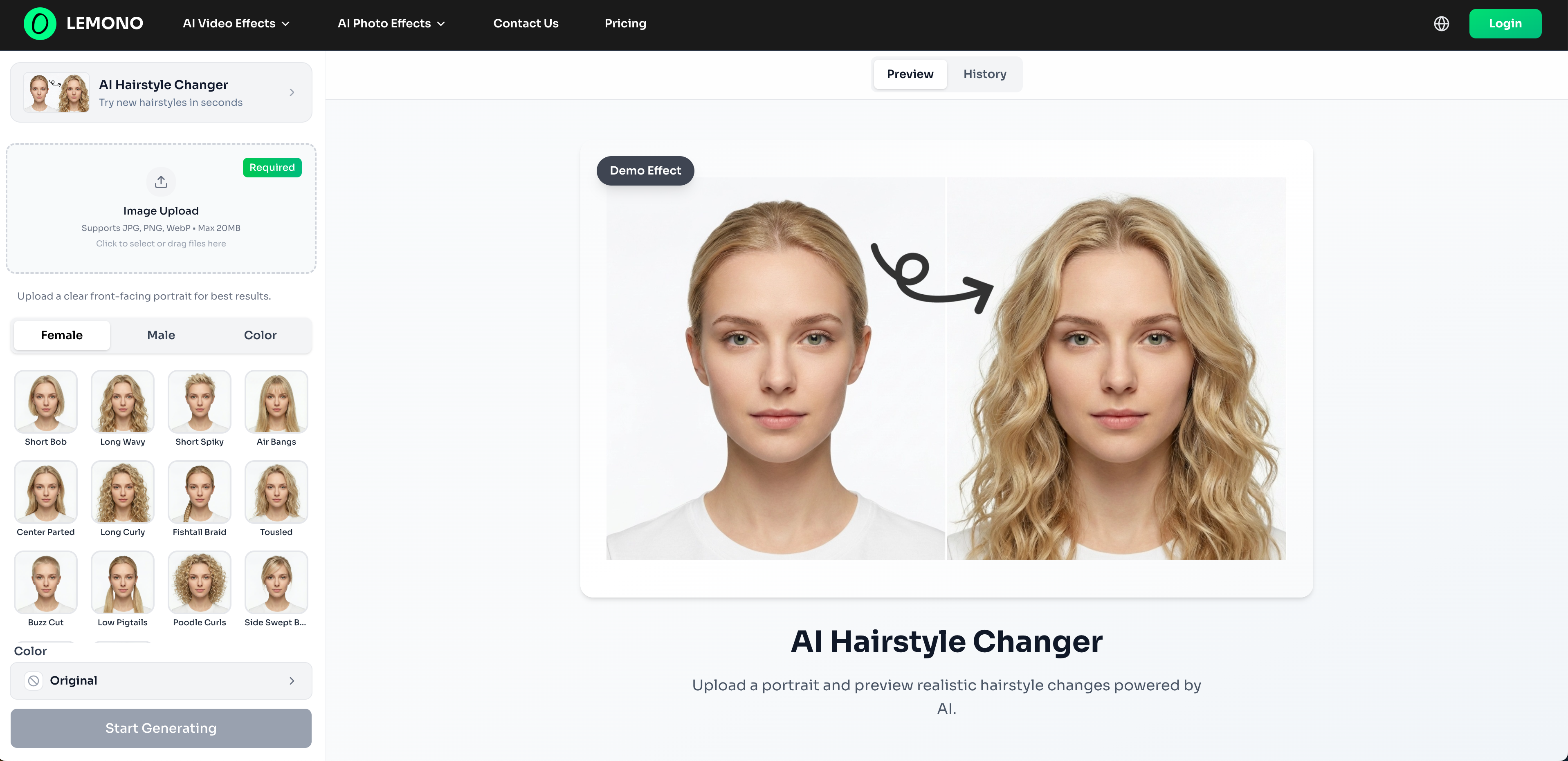 LEMONO AI - Main product screenshot demonstrating key features and user interface