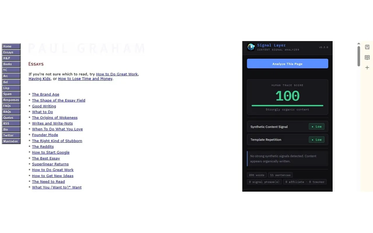 Signal Layer screenshot