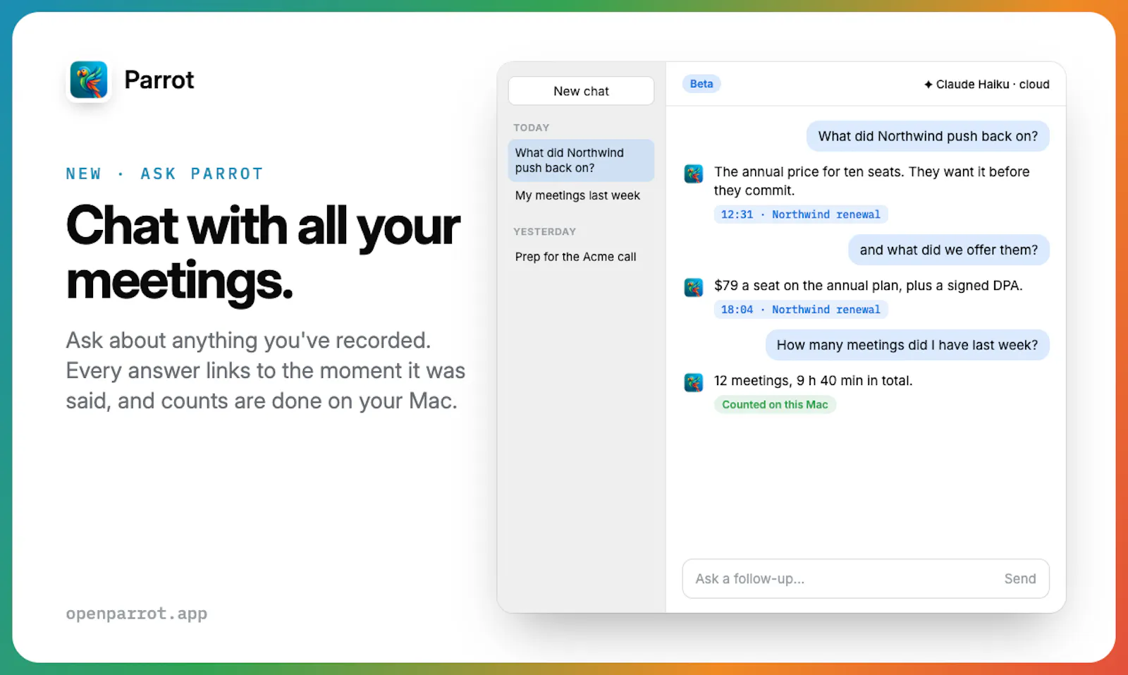 Parrot screenshot 7