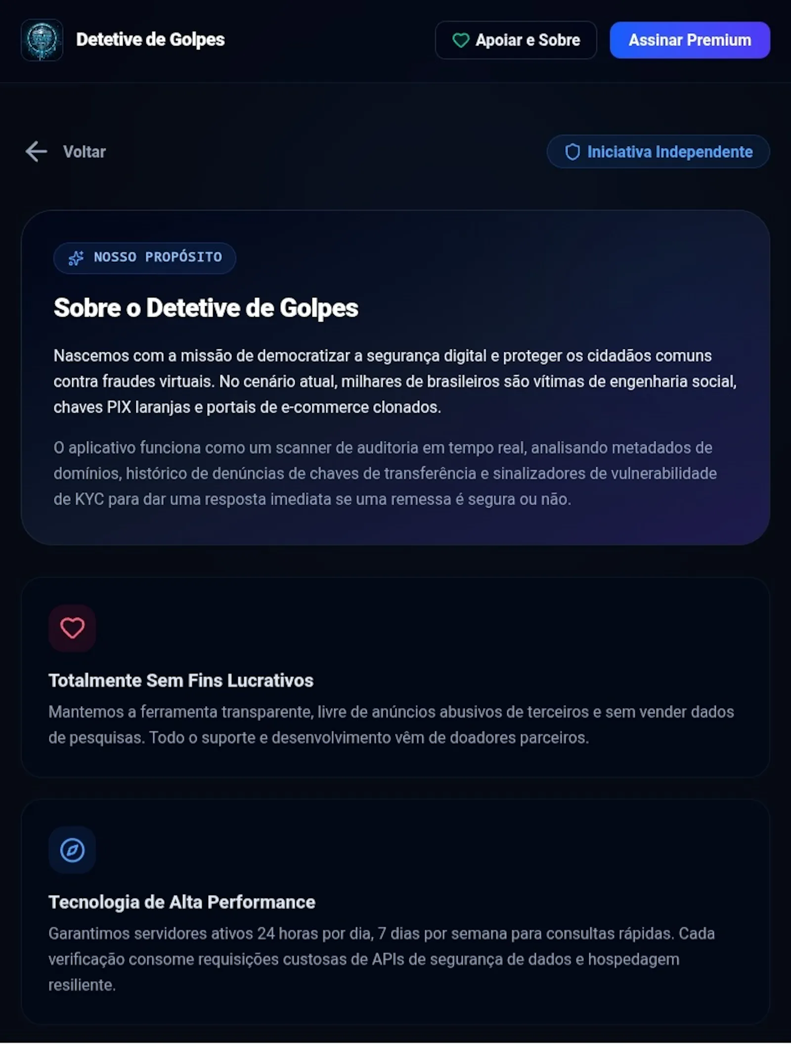 Detetive de Golpes screenshot 3
