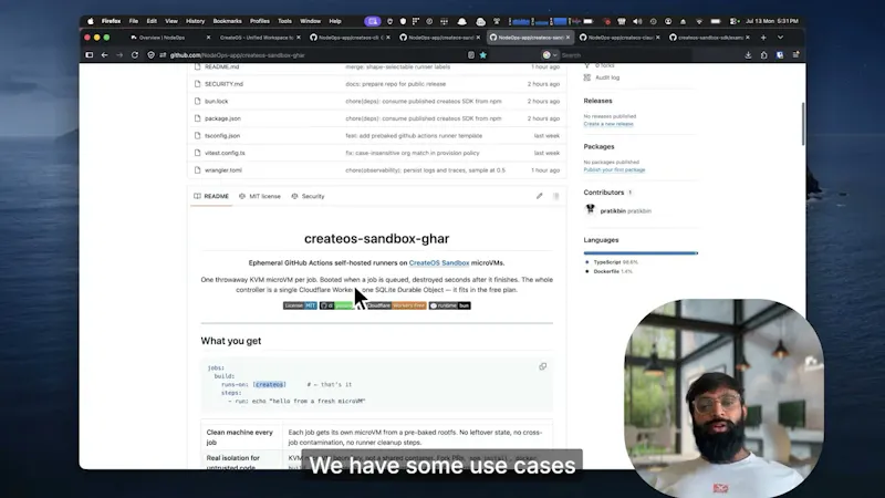 CreateOS Sandbox screenshot 1 (video preview)