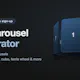 3D Carousel | GSAP Generator (6 types)