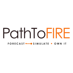PathToFIRE - Product Hunt launch logo and brand identity