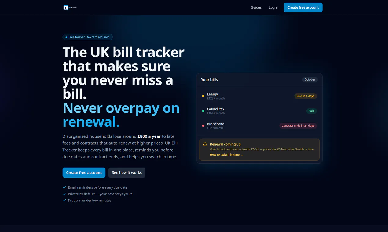 UK Bill Tracker gallery image