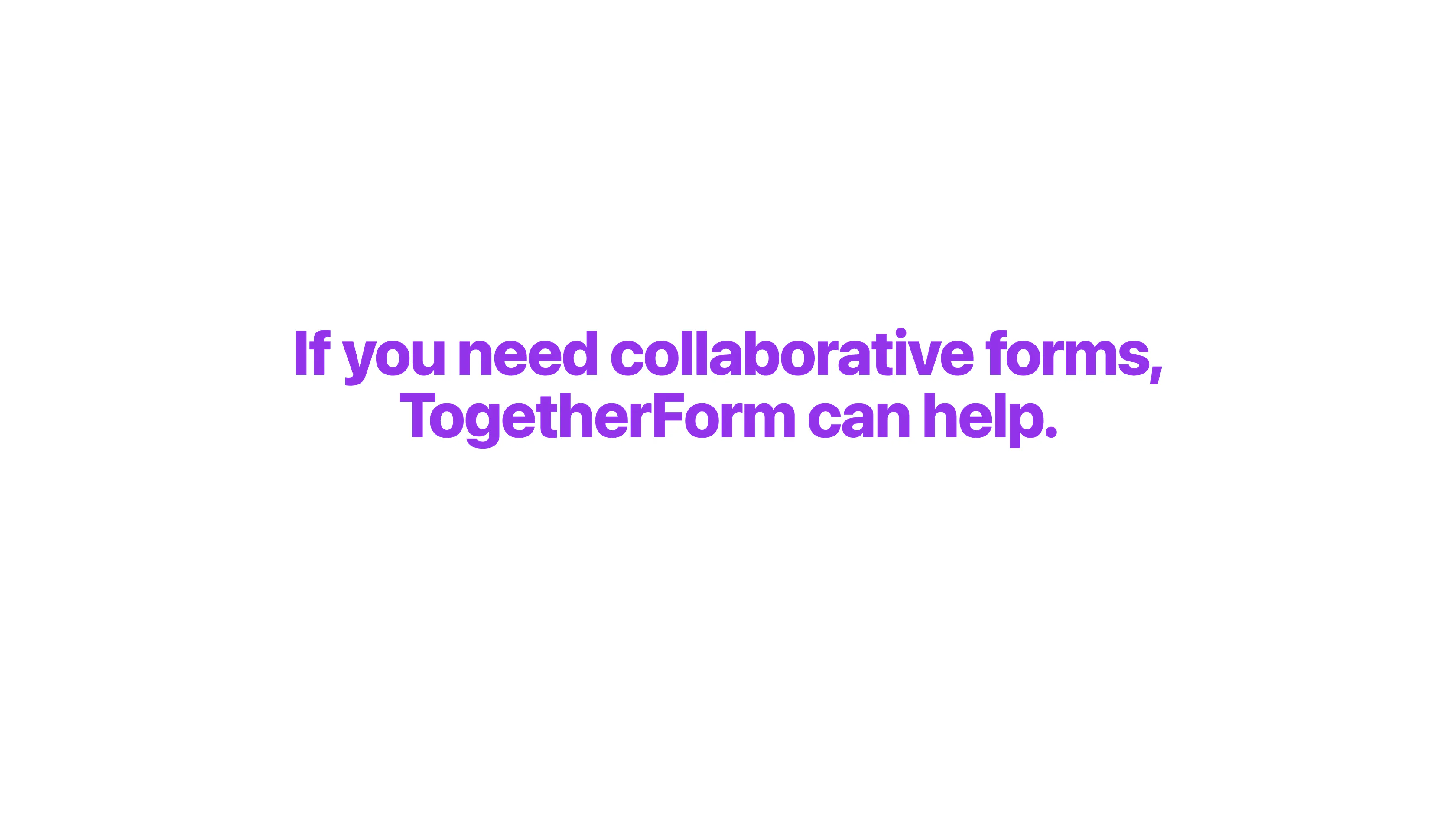 TogetherForm gallery image