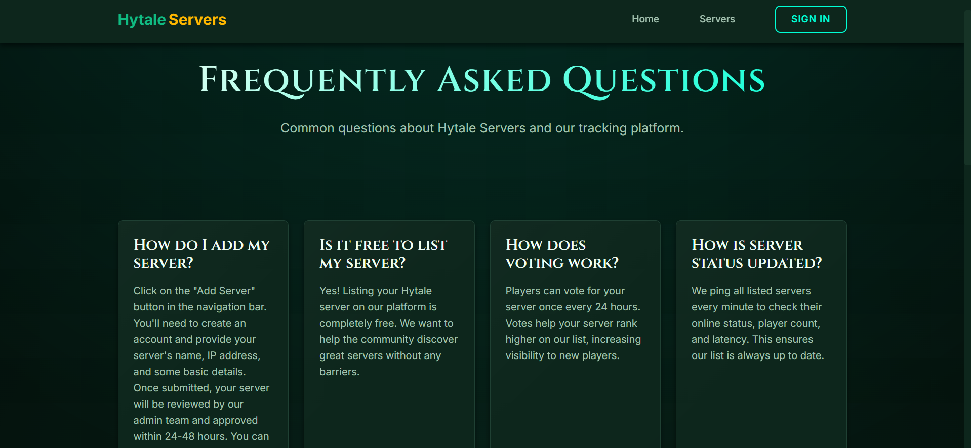 Hytale Server Tracker gallery image