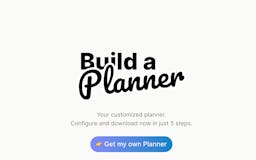 Build a Planner media 1
