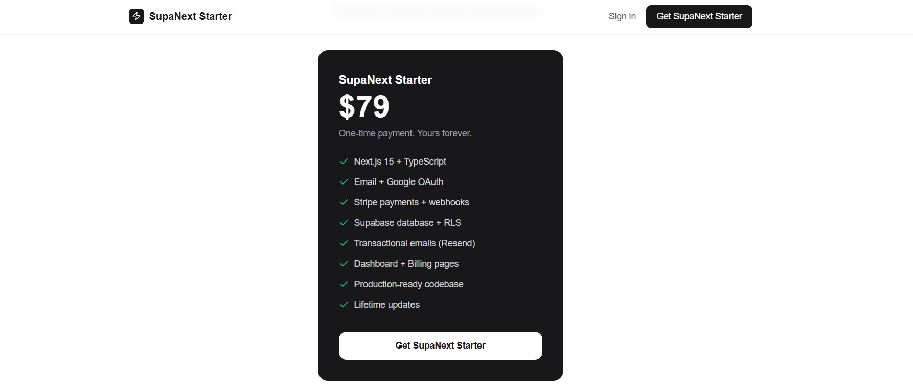 SupaNext Starter gallery image
