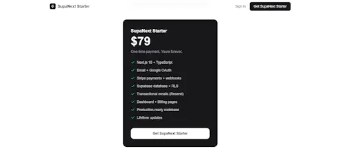 SupaNext Starter gallery image