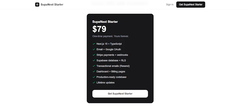 SupaNext Starter screenshot 2