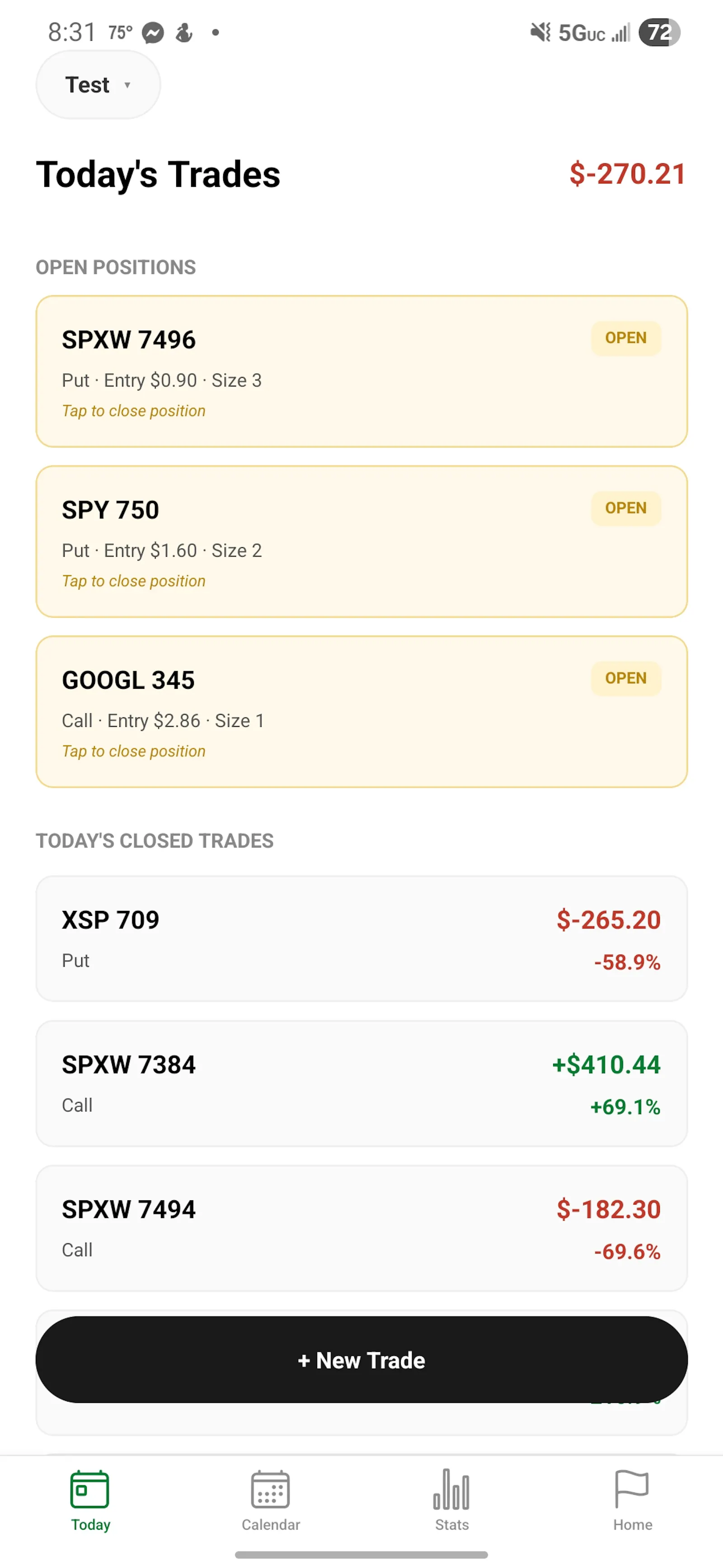 Vaultlog - Trading Journal screenshot 1