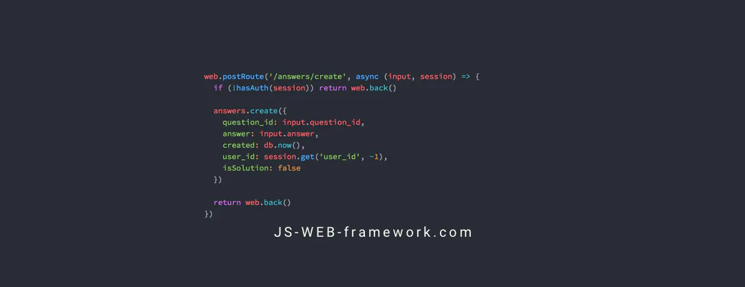 JS-WEB Framework