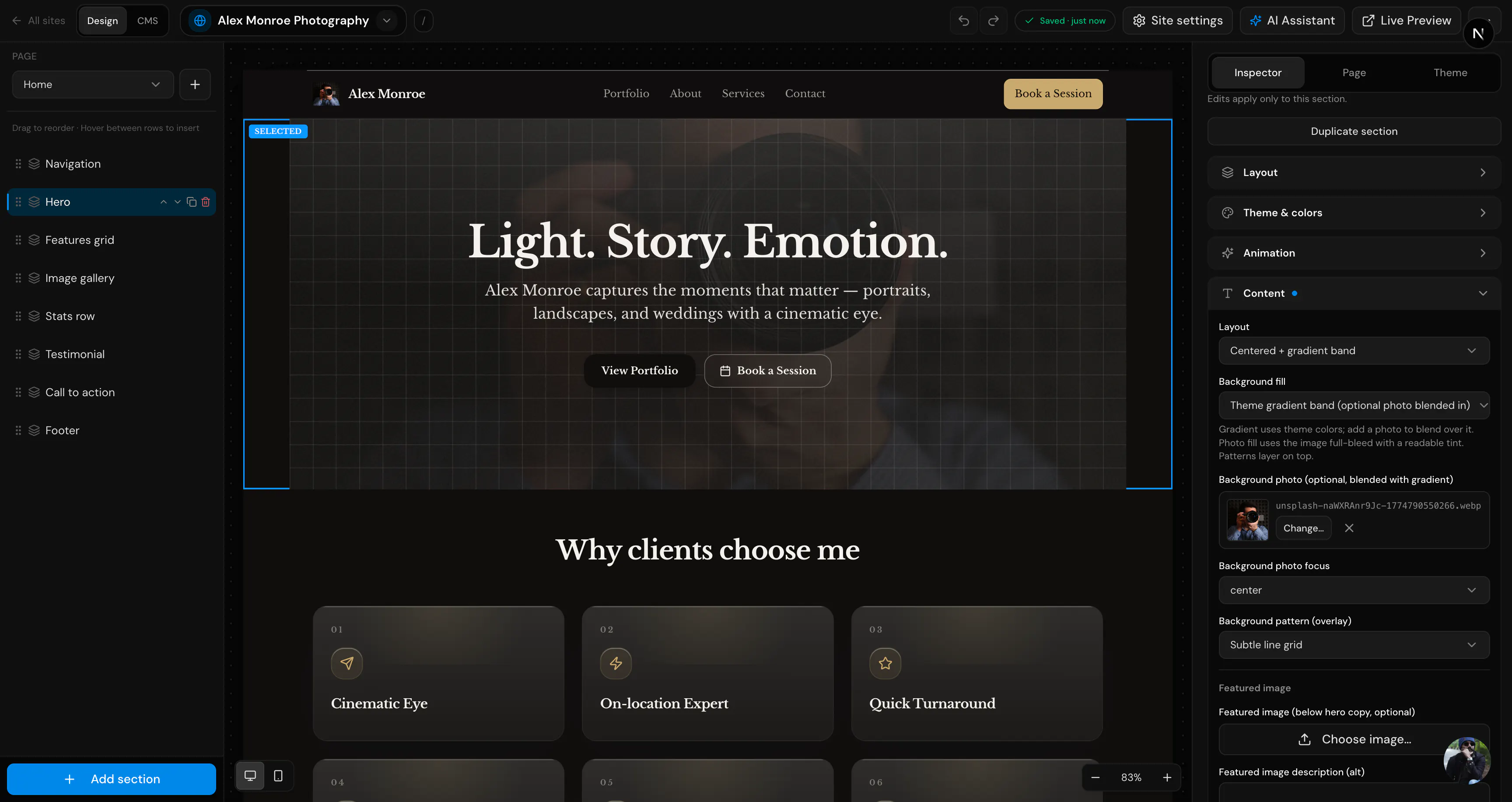 SlateHut.com - AI website builder gallery image