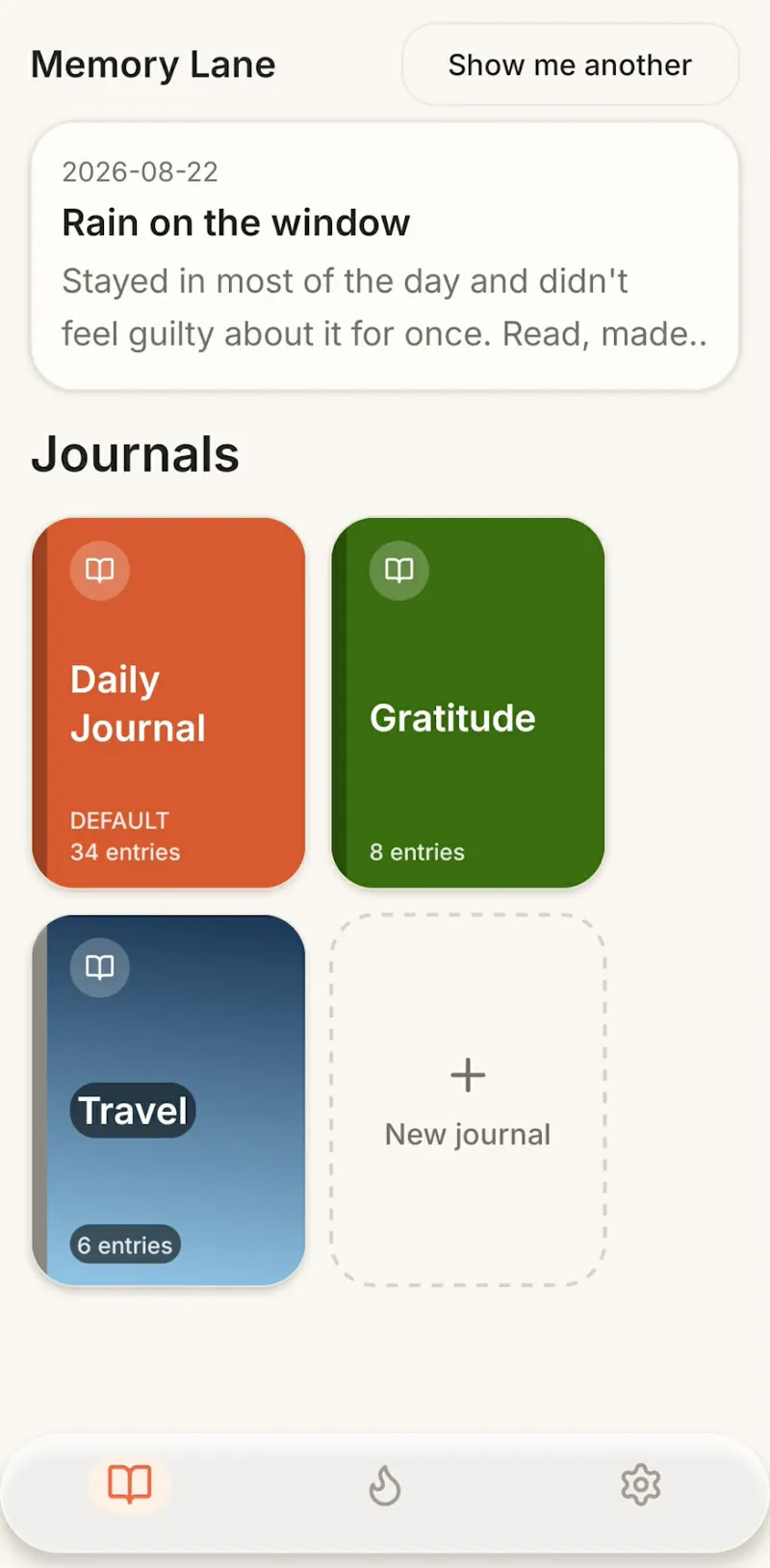 Vindra - Private Diary Journal screenshot 2