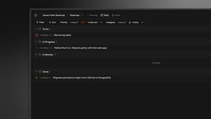 Kaneo screenshot 3
