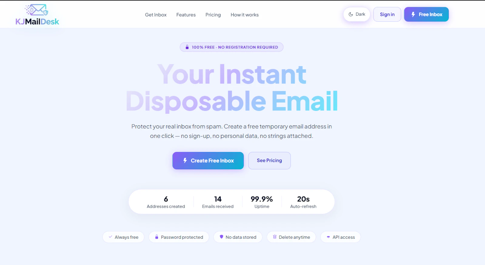 KJMailDesk screenshot 1