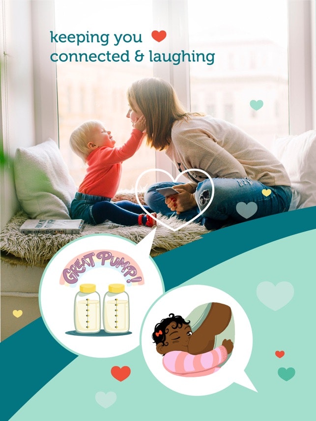 Tit for Tot Breastfeeding Emoji App gallery image