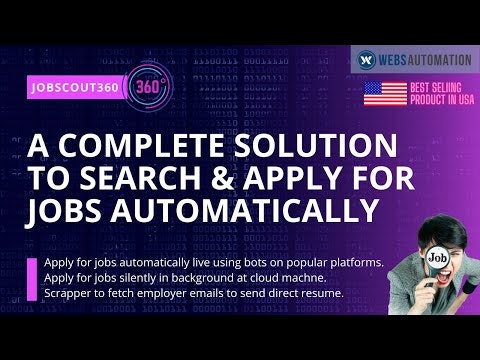 JobScout360 Jobs Bot | Webs-Automation gallery image