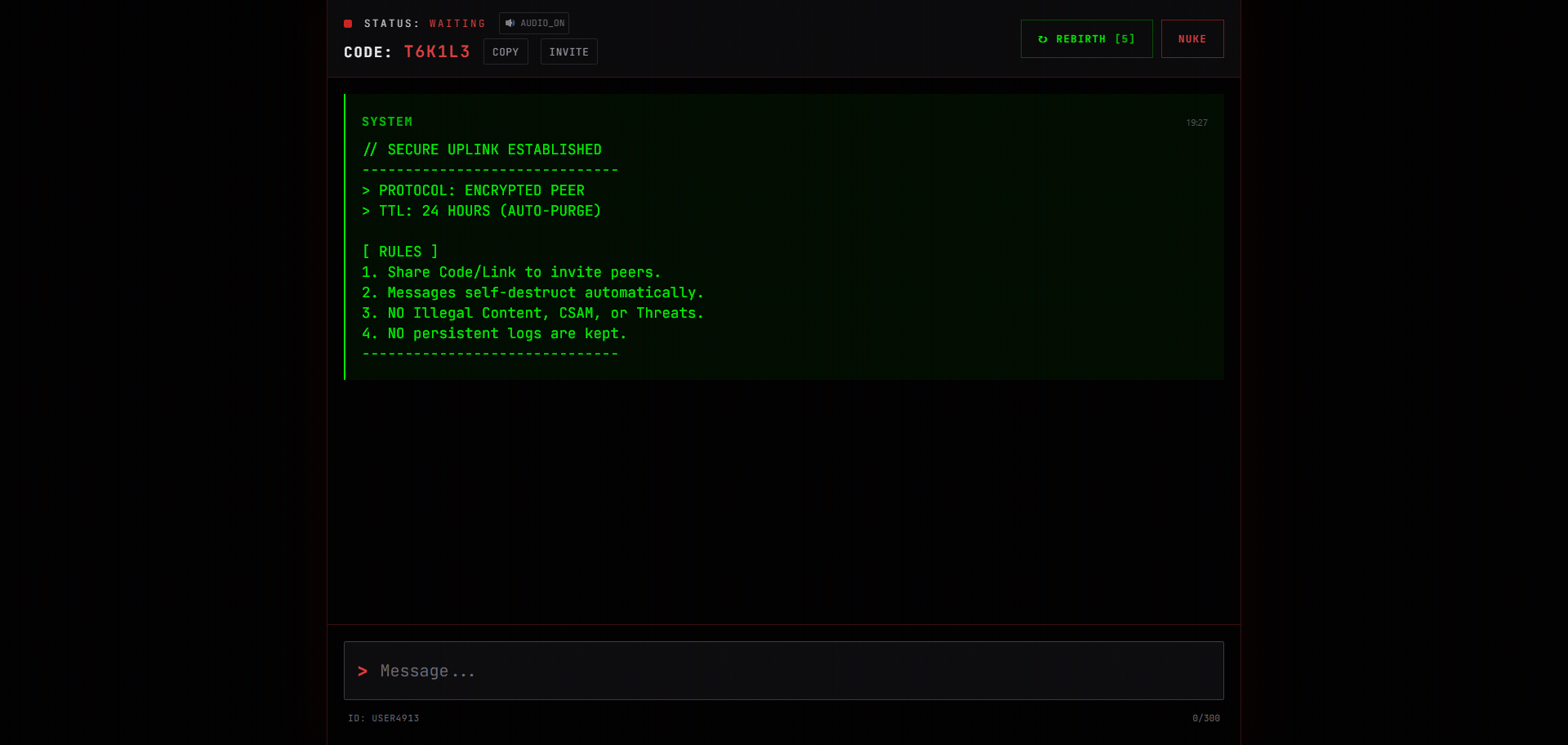 Whispr — Anonymous ephemeral chat rooms gallery image